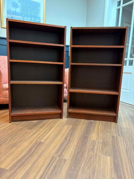 Photo of free Pair of IKEA Billy bookcases in dark oak (Wilmslow SK9) #1
