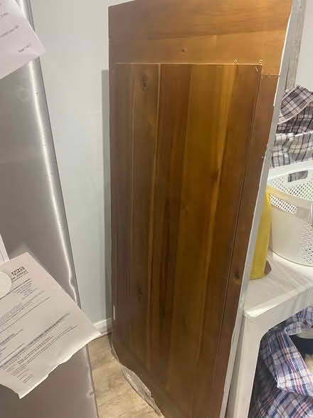 Photo of free Large wood mirror (DH2 2 tj) #3