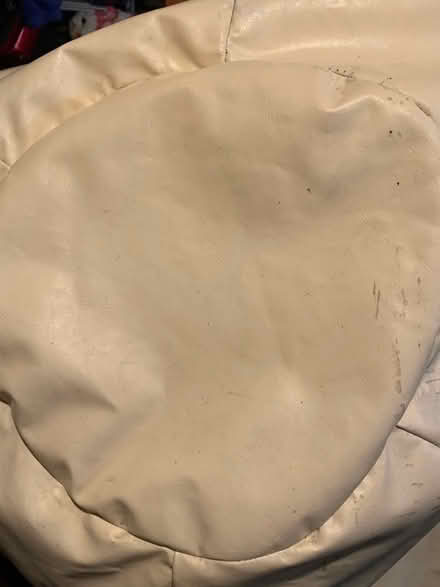 Photo of free Xxxl Rompa faux white leather beanbag (Slyfield GU1) #2