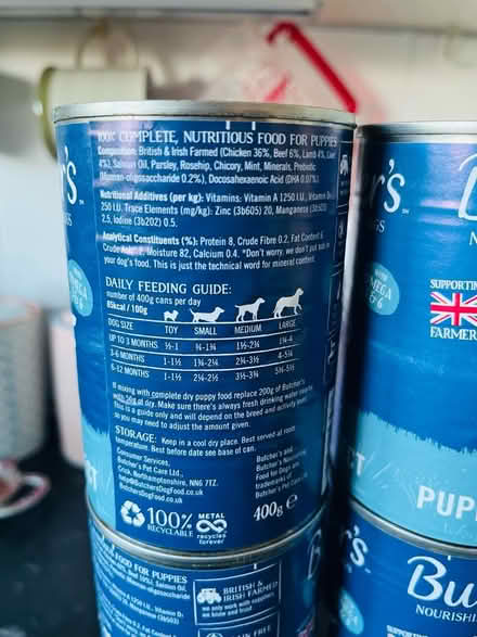 Photo of free 6 tins Puppy Tinned Food (Chessington) #2