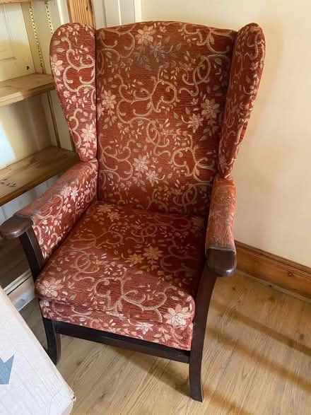 Photo of free Red winged chair (Maldon CM9) #1