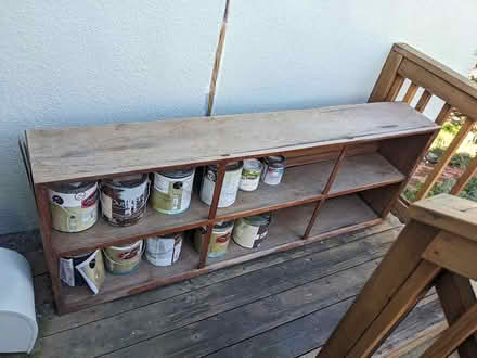 Photo of free Worn shelves (good for garage) (Elmwood) #1