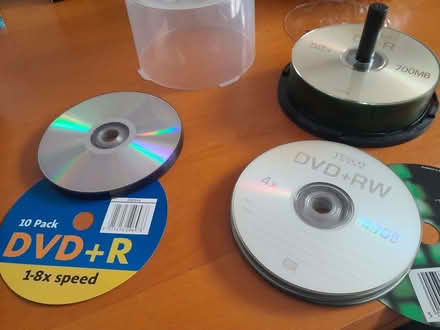 Photo of free Blank DVD RW & CD R Writable discs (Aveley RM15) #1