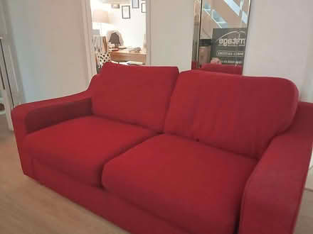 Photo of free Red 3 Seater Sofa (New Marston OX3) #2