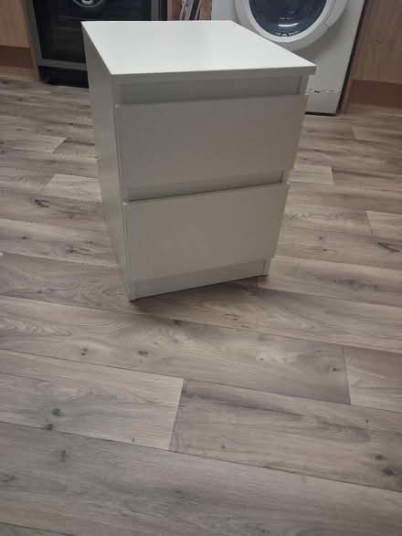 Photo of free Small white bedside table (Sabden BB7) #1