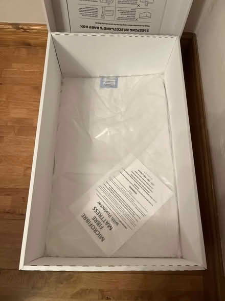 Photo of free Baby box with mattress. Unused (Craigour EH17) #2
