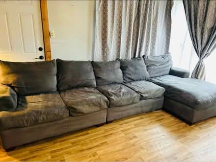 Photo of free Gray L Shape Sofa Set (Stormville) #1