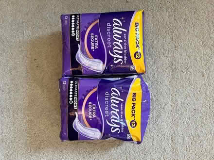 Photo of free Always Discreet Ultimate Night Pads (Hanwell W7) #1