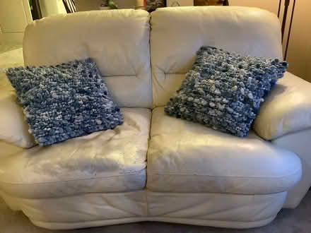 Photo of free Damaged leather couch and love seat (Douglasdale Estates SE) #1