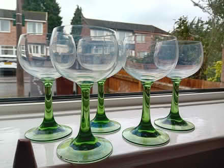 Photo of free 5 wine glasses (Marston Green B37) #1