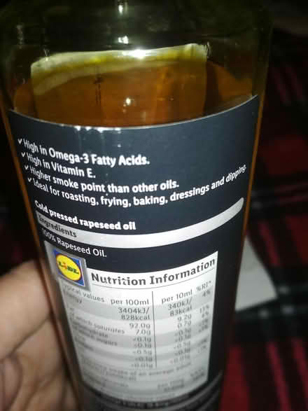 Photo of free Cold pressed rapeseed oil (Dublin central) #3