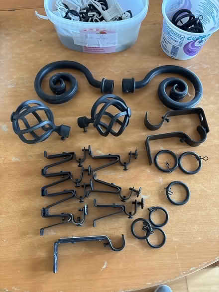 Photo of free Curtain finials & fixings (Aldcliffe LA1) #1