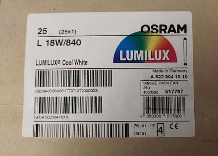 Photo of free Osram L 18w/840 Replacement Tube Lamps (Thornbury BS35) #1