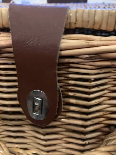 Photo of free Old wicker picnic basket (Bakewell DE45) #3