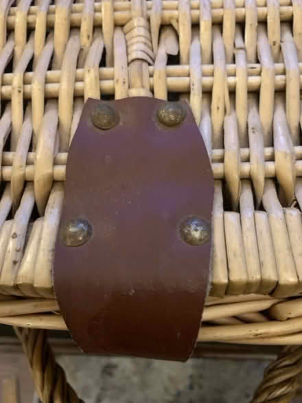 Photo of free Old wicker picnic basket (Bakewell DE45) #2