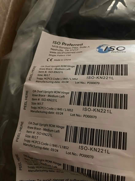 Photo of free Braces new in packages (Warwick village. ny) #2