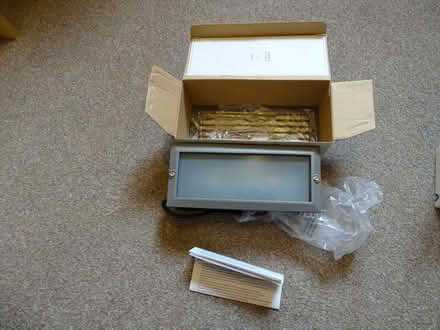 Photo of free Three LED recessed external wall lights (Wildwood ST17) #3