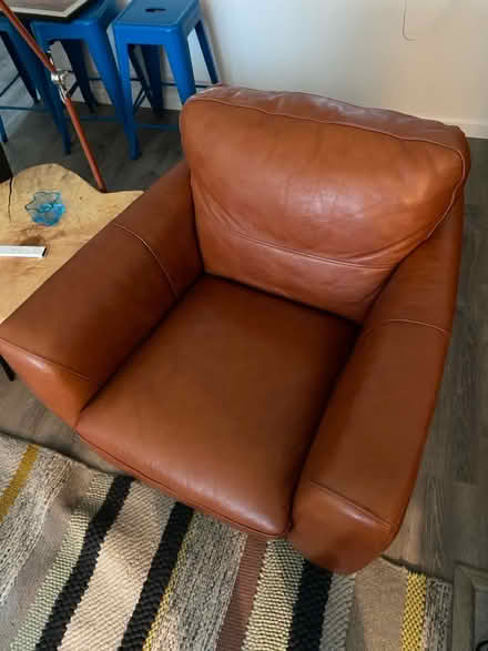 Photo of free Leather couch and chair (Midtown) #3