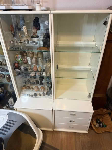 Photo of free White display cabinets x2 (ME20 6rs) #1