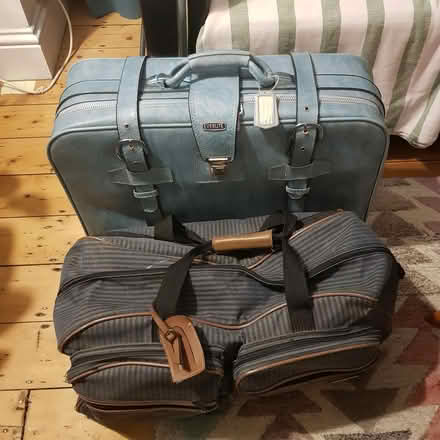 Photo of free 1 retro suitcase, 1 large holdall (West Worthing BN14) #1