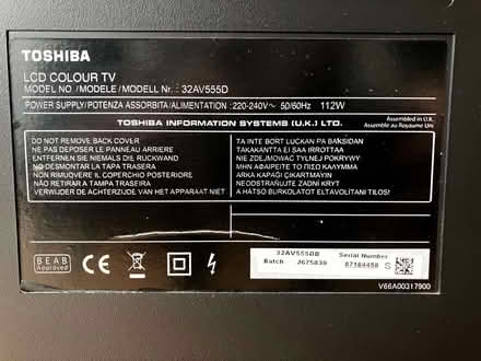 Photo of free Toshiba 32' LCD TV (Piccadilly M4) #3