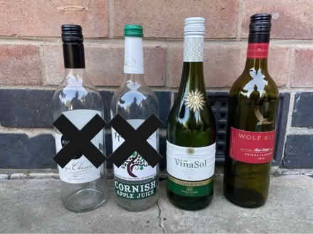 Photo of free Empty Glass Bottles (LE9) #1
