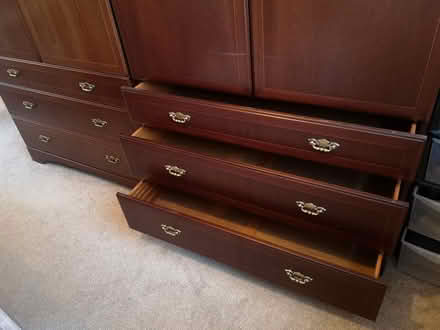 Photo of free 2 Wardrobes With Drawers, Solid Wood (Isle of Walney LA14) #1