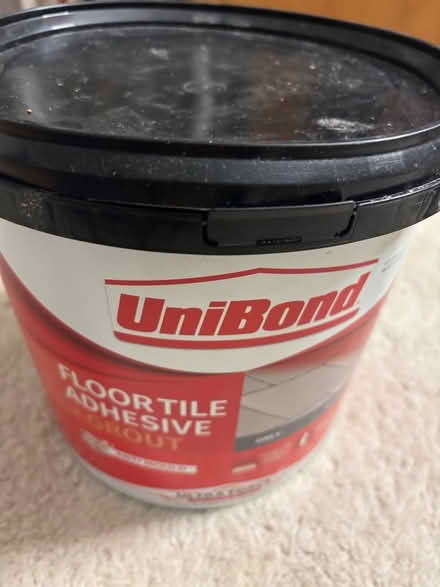 Photo of free Floor tile adhesive & grout, grey (Ware SG12) #1