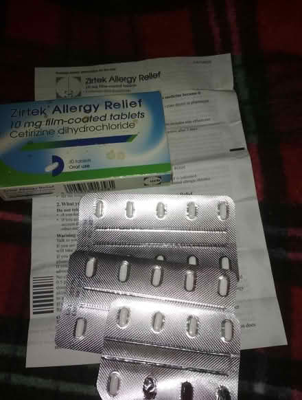 Photo of free Zirtek allergy relief 25 tablets (Dublin central) #3