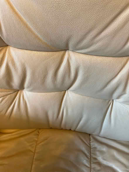 Photo of free Beige leather reclining armchair (Duffield DE56) #4