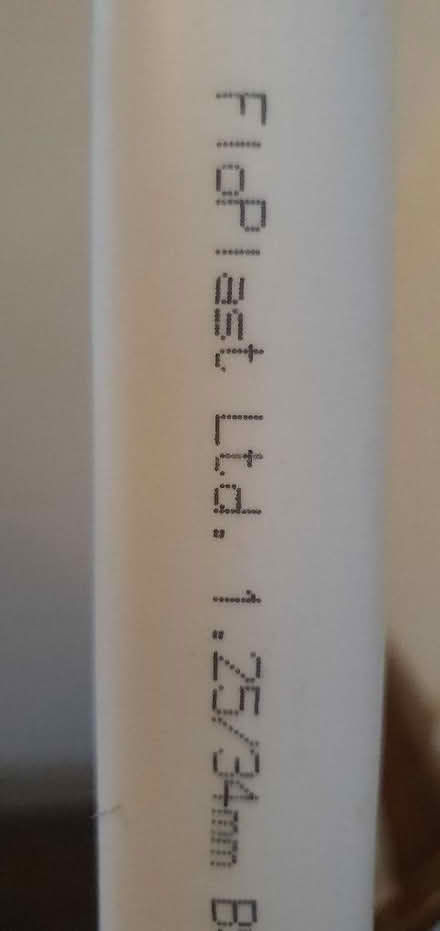 Photo of free Standard plumbing plastic 34mm waste pipe (Hartington Road BN2) #2