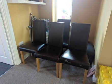 Photo of free 4 dining chairs (Sutterton) #1