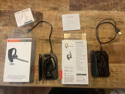 Photo of free 2 Plantronics Voyager earphones (Hillcrest, Little Rock) #1