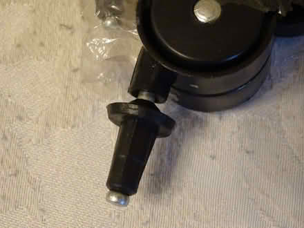 Photo of free 4 new small black castors (Tolworth KT5) #1