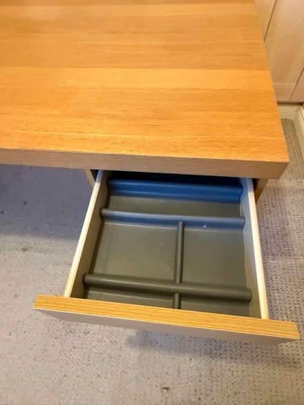 Photo of free IKEA MALM desk in light oak. (Beaconsfield HP9) #3