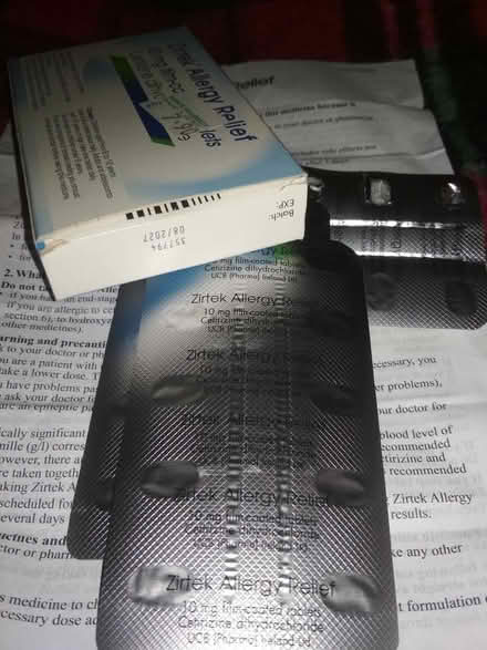 Photo of free Zirtek allergy relief 25 tablets (Dublin central) #4
