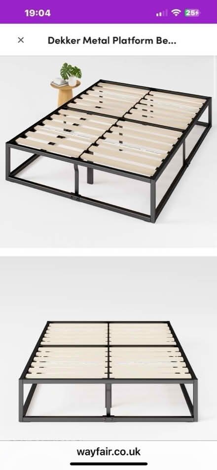 Photo of free Double bed frame (SE19) #1