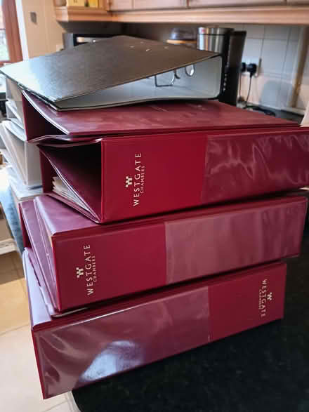 Photo of free A4 ring binder files (Chalvington BN27) #1