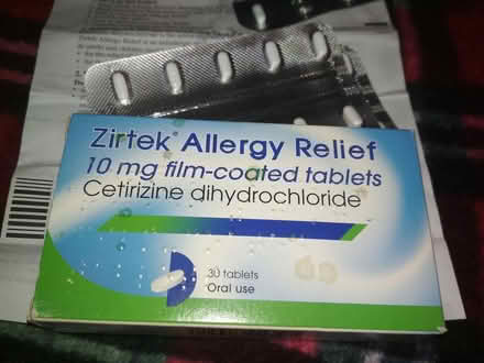 Photo of free Zirtek allergy relief 25 tablets (Dublin central) #1