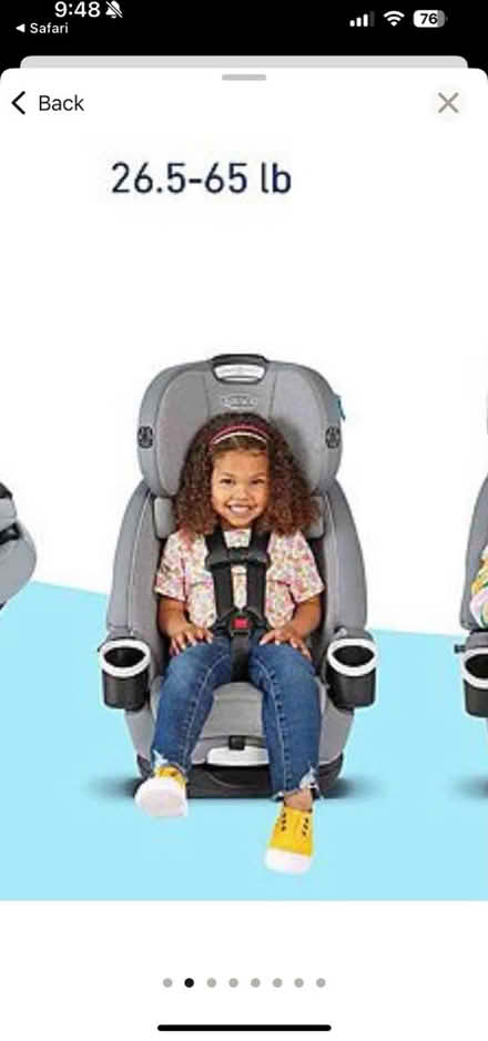 Photo of adjustable headrest belted booster (Winfield by cdh) #3