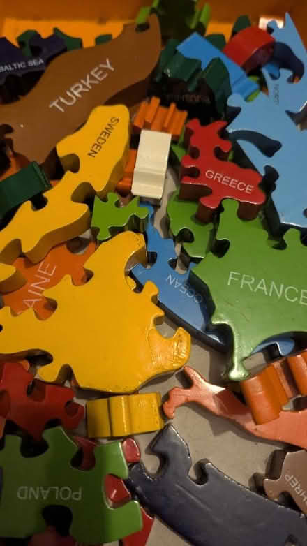 Photo of free Wooden Europe puzzle (Balsall Heath B12) #1