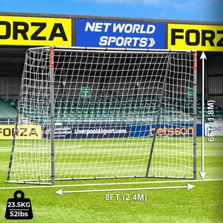 Photo of free 2x 8 x 6 FORZA Steel42 Football Goal (Burley BH24) #1