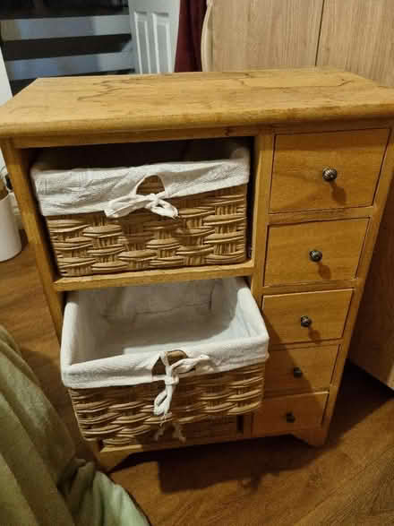 Photo of free Small unit with wicker drawers (Sunniside NE16) #3