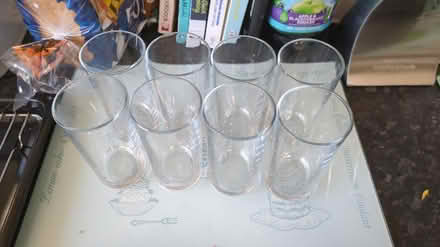 Photo of free Set of 8 tall glasses (Cardonald Glasgow G52) #1