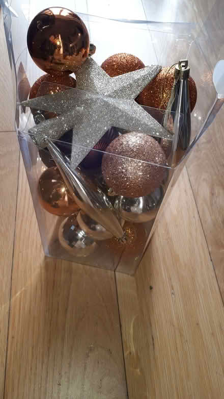 Photo of free Tub of Christmas Baubles (Unused) (Cressex HP12) #1
