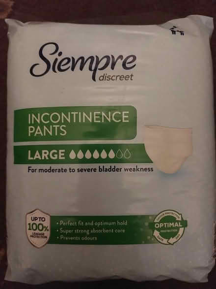 Photo of free Incontinence pants (SY5 Hanwood) #1