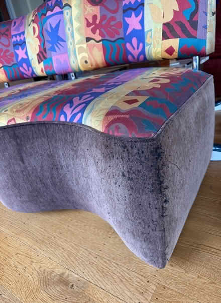 Photo of free Cute loveseat, “distressed” (Oakland hills) #3