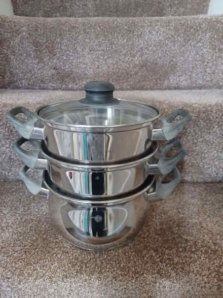 Photo of free Triple steamer saucepan (Rickerscote ST17) #1