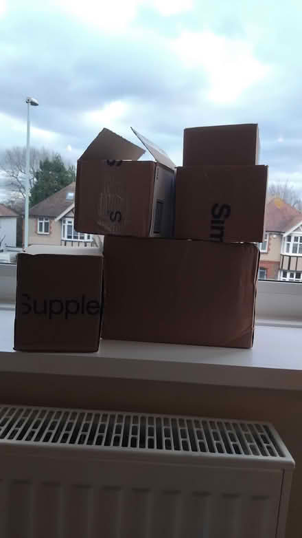 Photo of free 5 small cardboard boxes (West Worthing BN11) #1