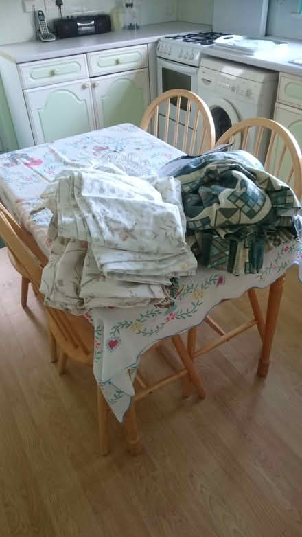 Photo of free small pine table and 4 chairs (lowestoft) #1